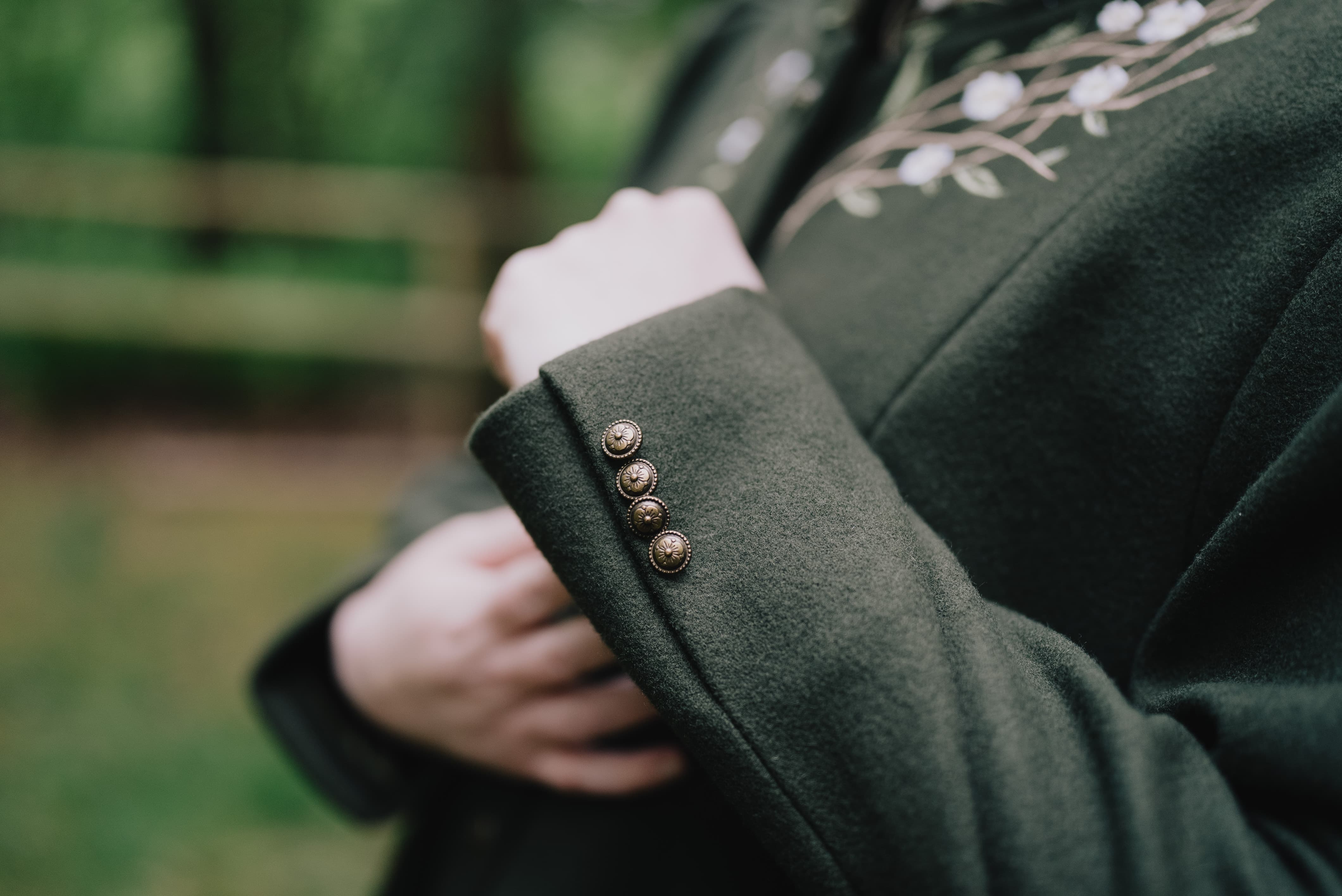 Embroidered Coat worn