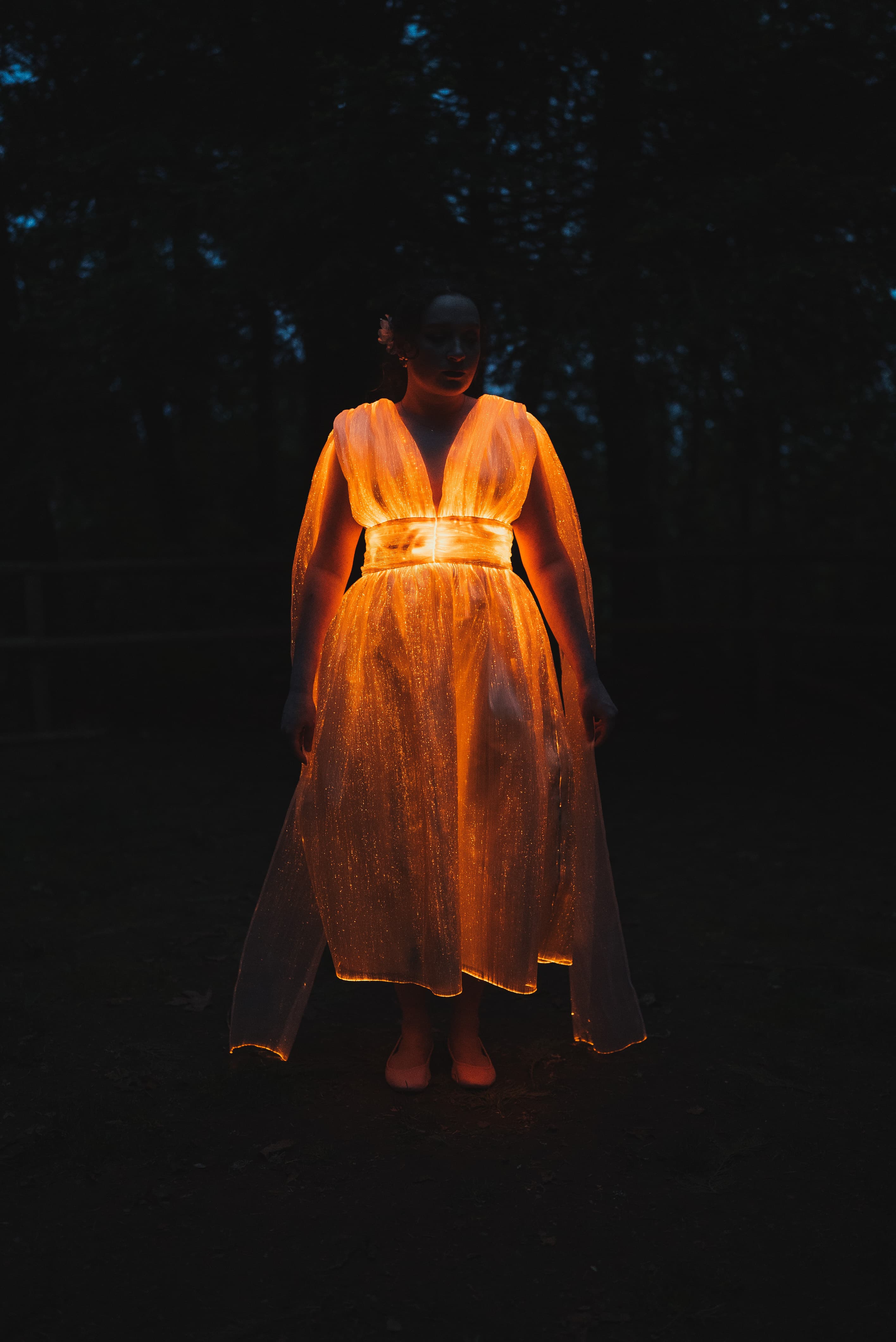 Fiber Optic Dress detail