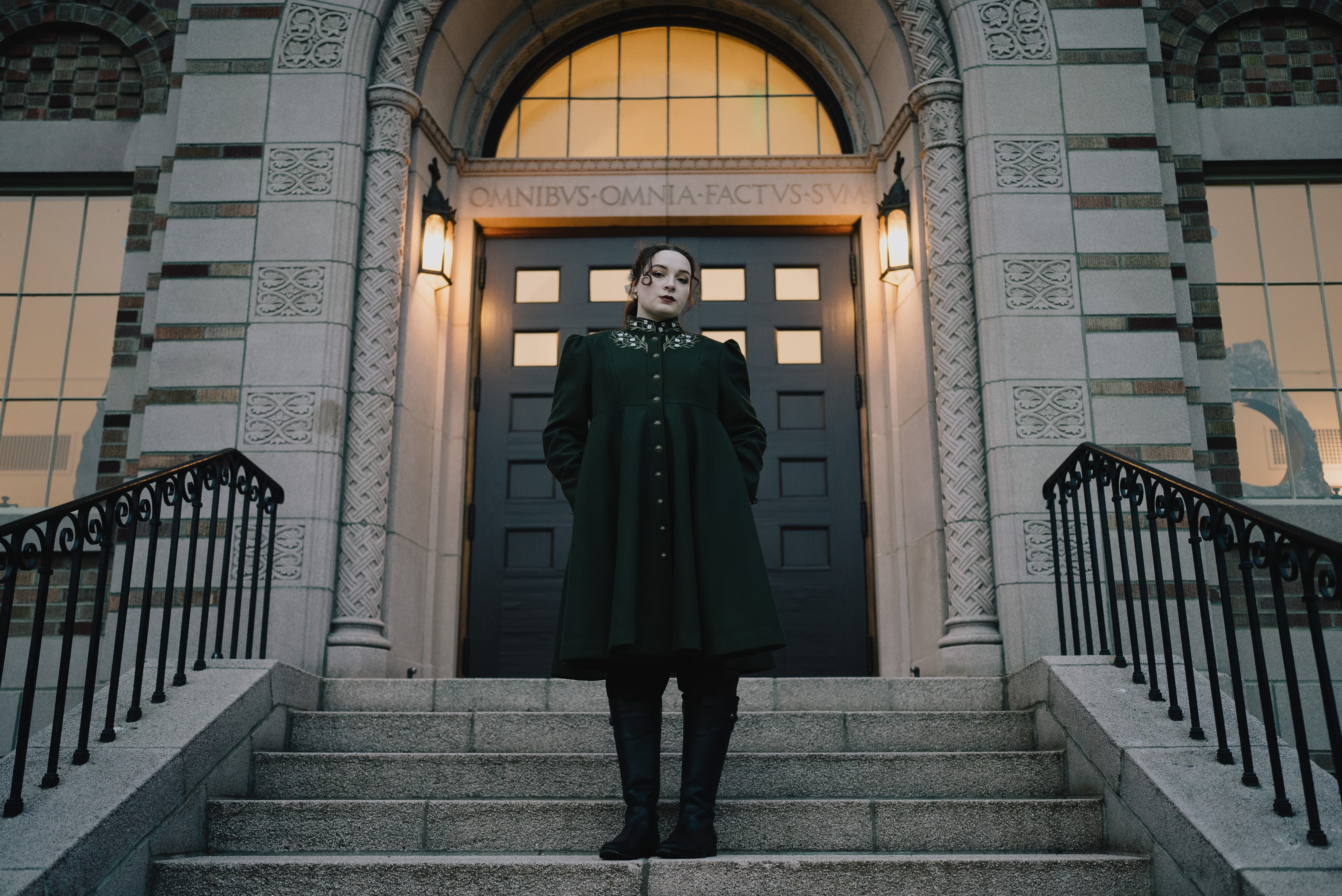 Embroidered Coat worn