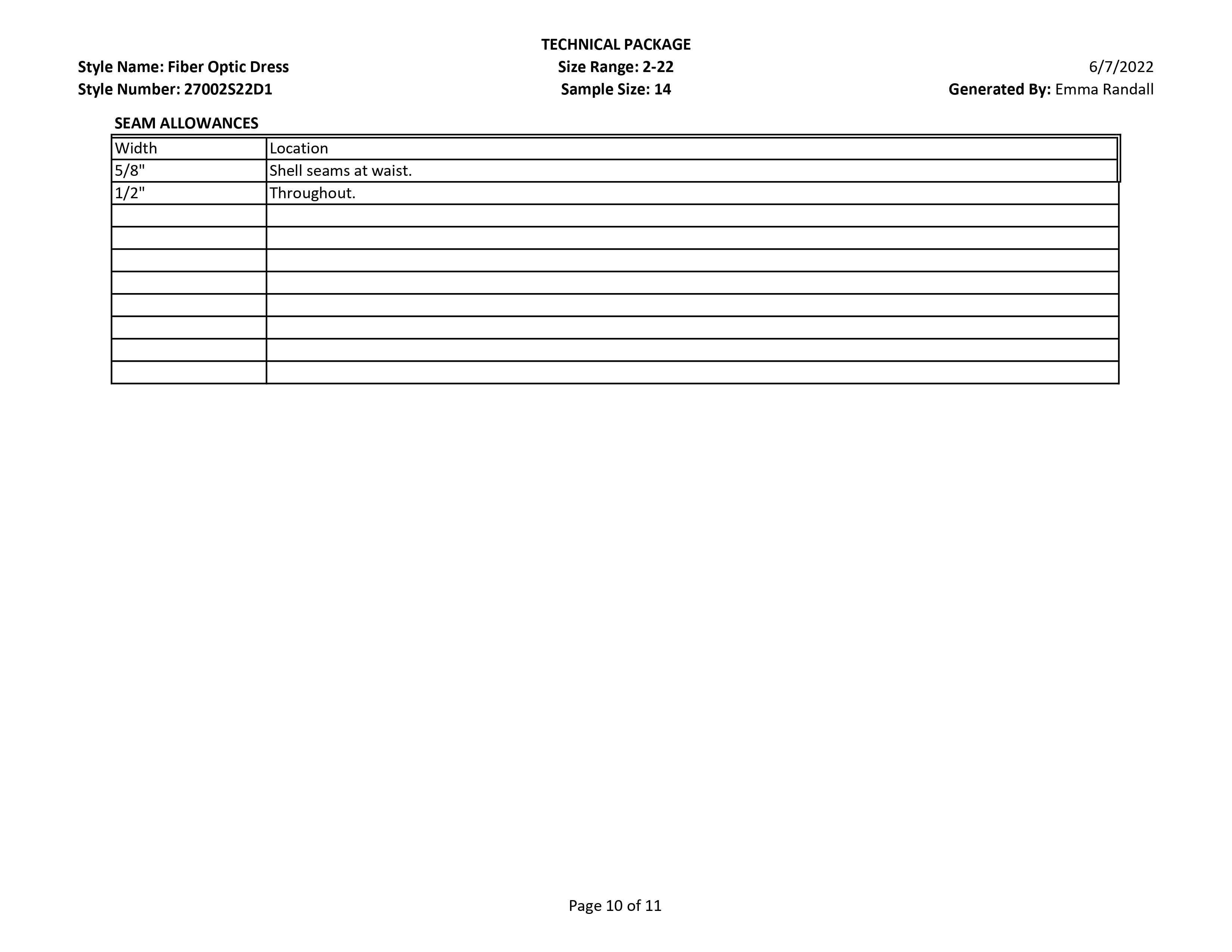 Fiber Optic Dress tech pack page 10